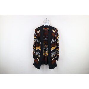 Missoni For Target Womens S Earth Tone Zig Zag Knit Open Front Cardigan Sweater